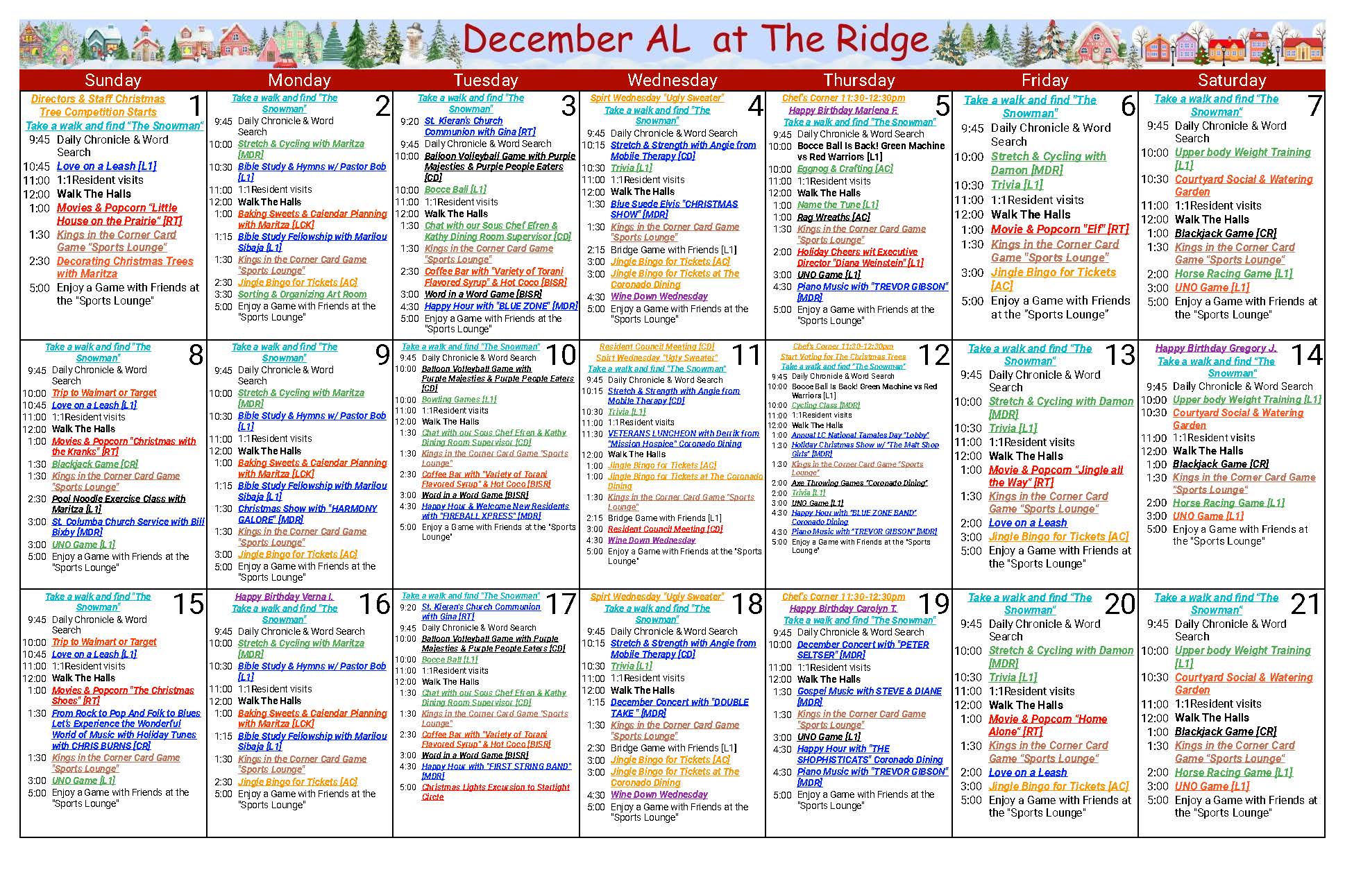 al december 2024 calendar 6 weeks page 1